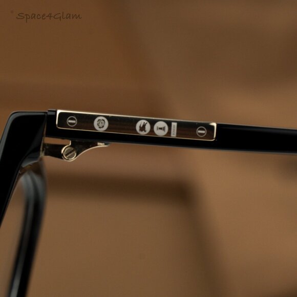 BRAND NEW Burberry BE2409 3001 Black Demo Square Unisex Eyeglasses BE 2409 - Picture 6 of 8